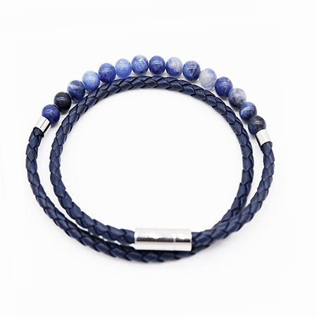 Leather&Beaded Bracelet