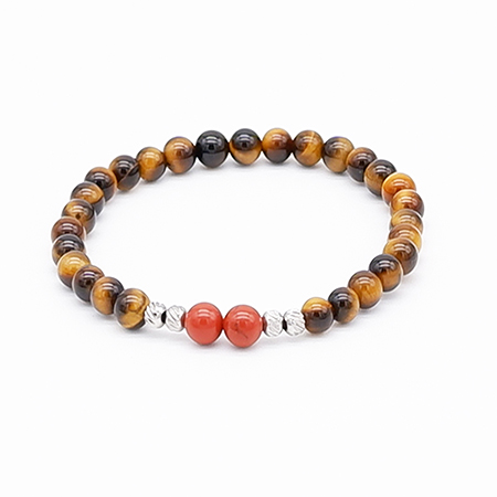 Yellow Tiger Eye Bead Bracelet