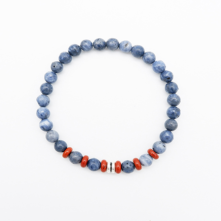 Blue Coral Beaded Bracelet