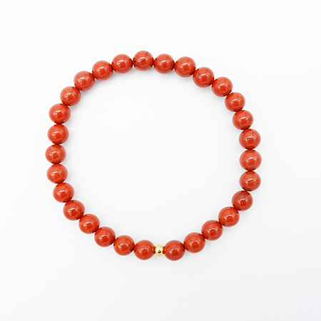 Red Jasper Beaded Bracelet