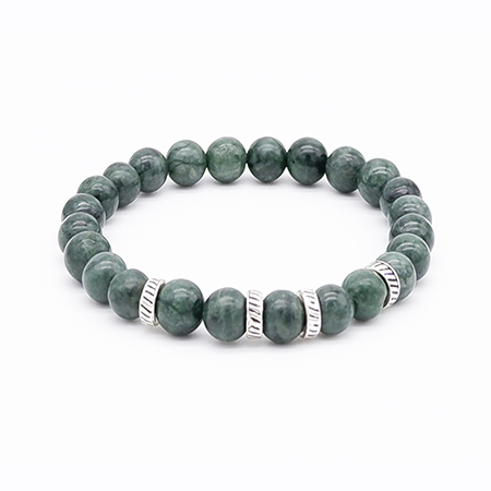 Croc Jasper Beaded Bracelet
