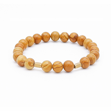 Wood Grain Stone Bead