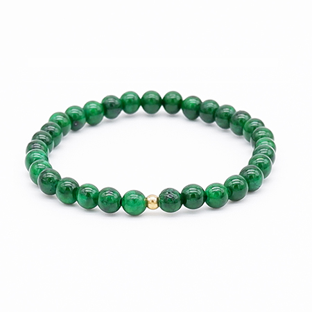 Green Jade Beaded Bracelet