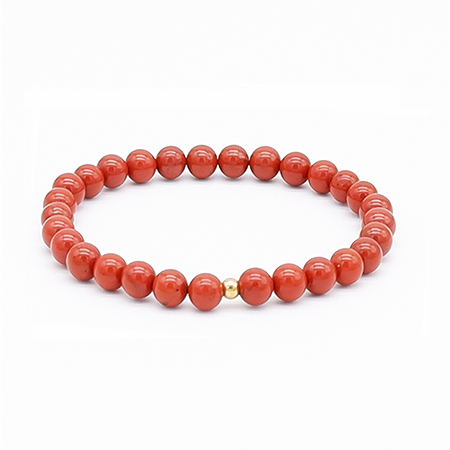Red Jasper Beaded Bracelet