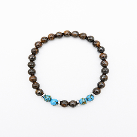 6mm Bronzite Beaded Bracelet