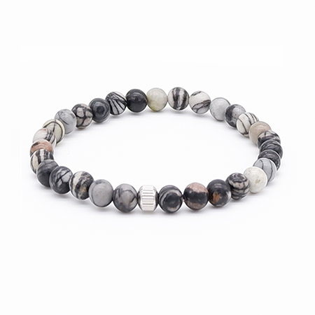 Black Web Jasper Bracelet