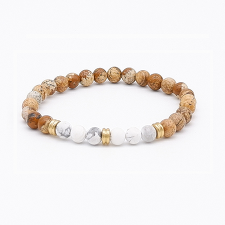 6mm Picture Jasper Bracelet