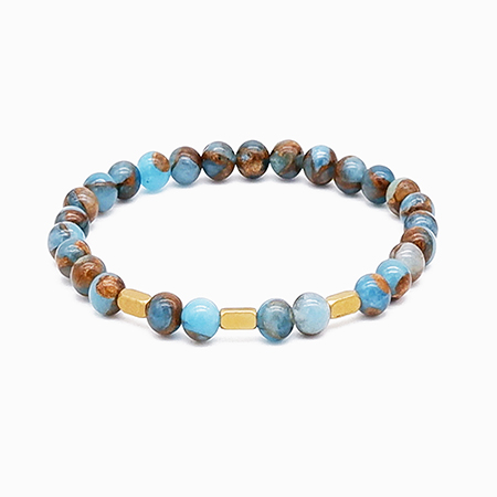 Blue Mosaic Quartz Bracelet