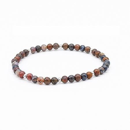 4mm Pietersite Bead Bracelet