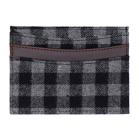 Leather Fabric Card Case