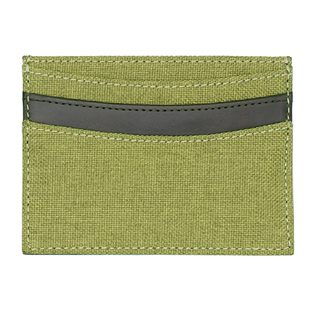 Leather Fabric Card Case