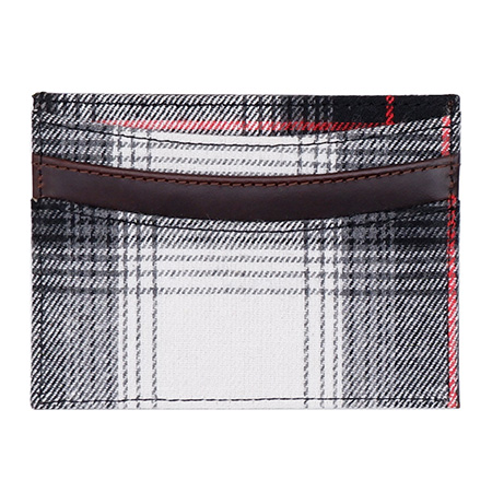 Leather Fabric Card Case