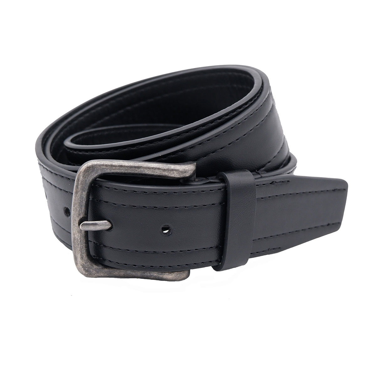38mm Black Tramline Stitching Belt .jpg
