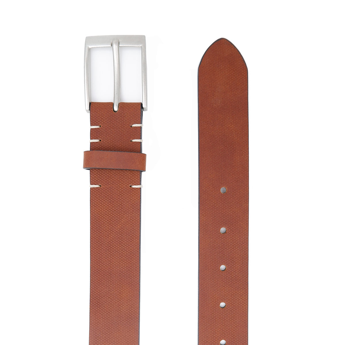 35mm Brown Grid Emboss Belt1.jpg