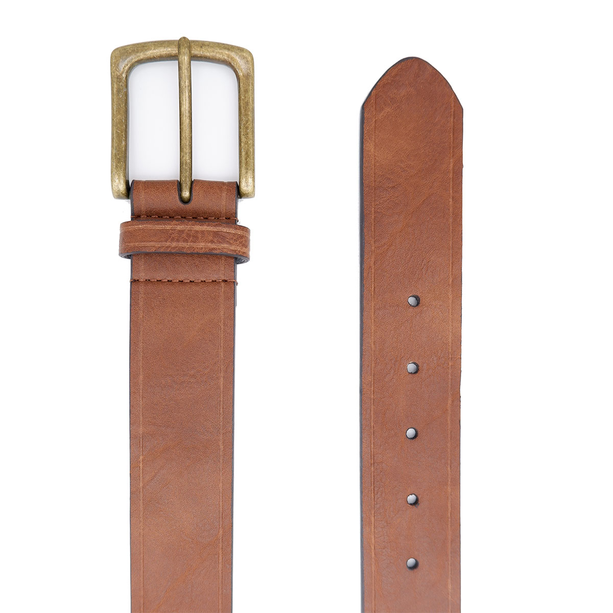 38mm Brown Vintage Leather-look PU belt1.jpg
