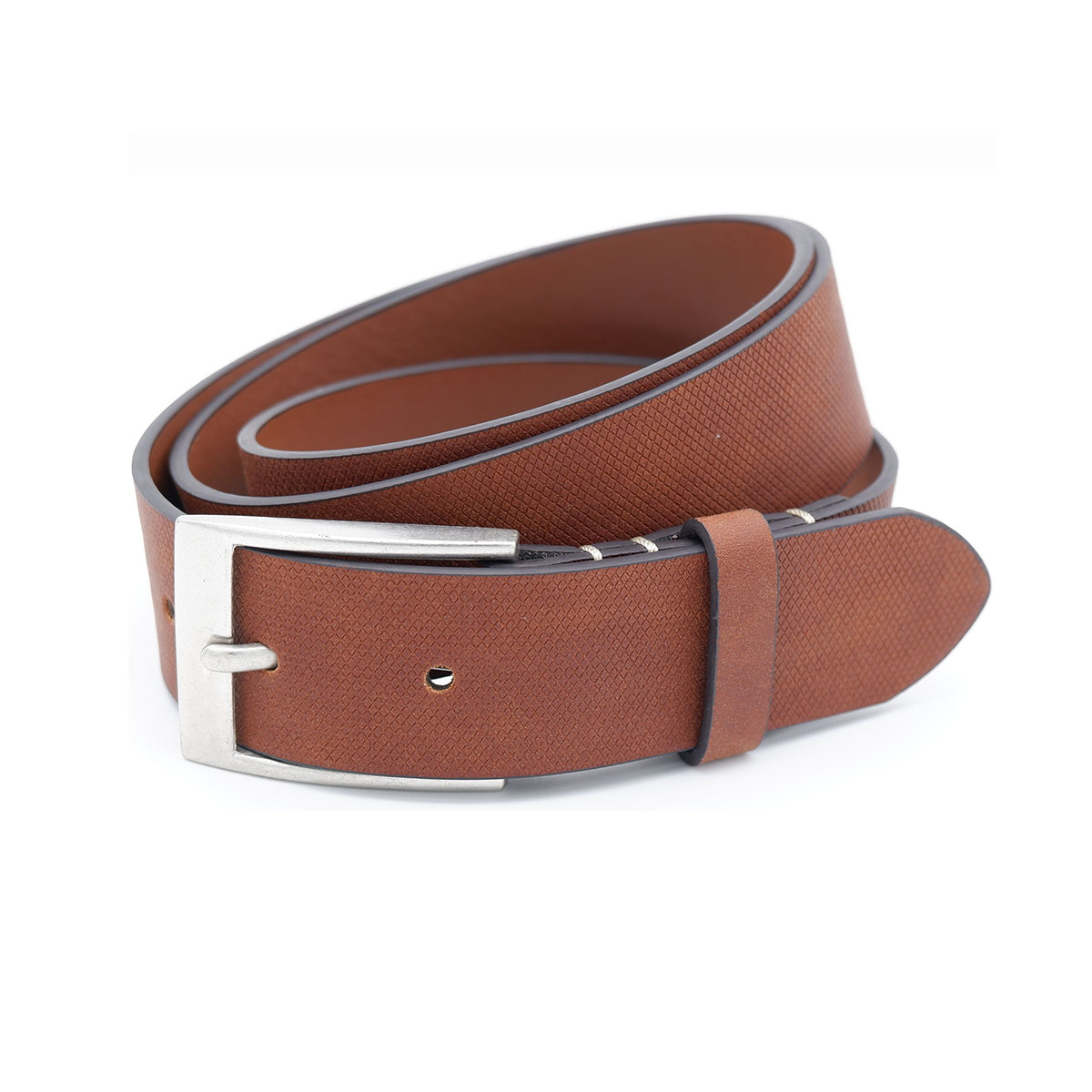 35mm Brown Grid Emboss Belt.jpg