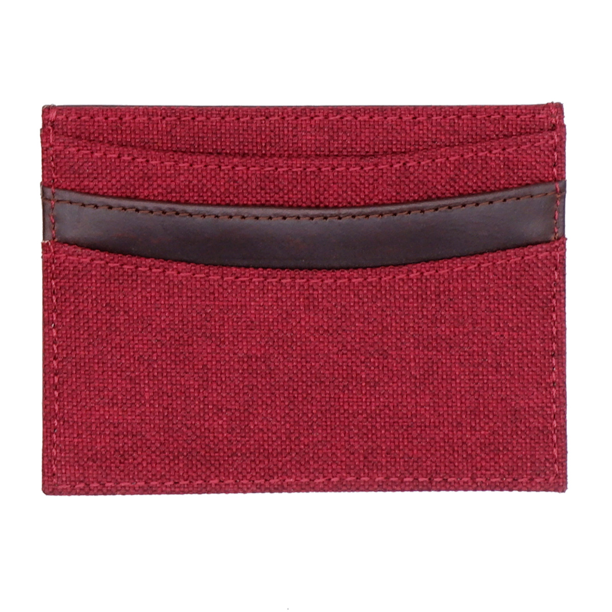 Leather Fabric Card Case